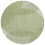 8' Green And Ivory Round Geometric Washable Indoor Outdoor Area Rug Transitional Style - Green, Ivory Color