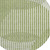 8' Green And Ivory Round Geometric Washable Indoor Outdoor Area Rug Transitional Style - Green, Ivory Color