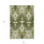 10' X 14' Olive Green And Artichoke Green Ikat Washable Indoor Outdoor Area Rug
