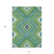 10' X 14' Lime Green Aqua And Ivory Tribal Washable Indoor Outdoor Area Rug