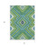 10' X 14' Lime Green Aqua And Ivory Tribal Washable Indoor Outdoor Area Rug