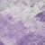 8' Purple Eggplant And Ivory Round Abstract Washable Indoor Outdoor Area Rug