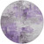 8' Purple Eggplant And Ivory Round Abstract Washable Indoor Outdoor Area Rug