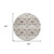8' Ivory Brown And Gray Round Floral Washable Indoor Outdoor Area Rug