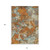 10' X 14' Copper And Orange Abstract Washable Indoor Outdoor Area Rug - Copper, Orange