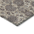 10' X 14' Ivory Taupe And Beige Floral Washable Indoor Outdoor Area Rug