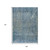 9' X 12' Blue And Ivory Abstract Washable Indoor Outdoor Area Rug - Blue, Ivory