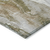 9' X 12' Brown And Ivory Abstract Washable Indoor Outdoor Area Rug