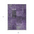 9' X 12' Eggplant Purple And Charcoal Patchwork Washable Indoor Outdoor Area Rug