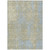 8' X 10' Beige And Blue Abstract Washable Indoor Outdoor Area Rug - 880016391169