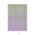 9' X 12' Artichoke Green And Lavender Ombre Washable Indoor Outdoor Area Rug