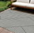 10' X 14' White And Black Geometric Washable Indoor Outdoor Area Rug