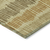 8' X 10' Gold Brown And Gray Striped Washable Indoor Outdoor Area Rug