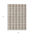 10' X 14' Beige And Brown Plaid Washable Indoor Outdoor Area Rug