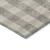 10' X 14' Beige And Brown Plaid Washable Indoor Outdoor Area Rug