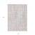 8' X 10' Pink Gray And Ivory Striped Washable Indoor Outdoor Area Rug