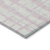 8' X 10' Pink Gray And Ivory Striped Washable Indoor Outdoor Area Rug