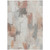 10' X 14' Rust And Ivory Abstract Washable Indoor Outdoor Area Rug