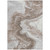 9' X 12' Taupe And Silver Abstract Washable Indoor Outdoor Area Rug