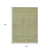 9' X 12' Wheat And Sage Striped Washable Indoor Outdoor Area Rug