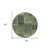 8' Olive Green And Gray Round Patchwork Washable Indoor Outdoor Area Rug