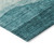 10' X 14' Teal Blue And Aqua Abstract Washable Indoor Outdoor Area Rug Transitional Style - Teal Blue, Aqua Color