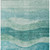 10' X 14' Teal Blue And Aqua Abstract Washable Indoor Outdoor Area Rug Transitional Style - Teal Blue, Aqua Color
