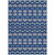 10' X 14' Navy Blue And Ivory Moroccan Washable Indoor Outdoor Area Rug
