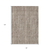 8' X 10' Brown And Ivory Striped Washable Indoor Outdoor Area Rug