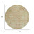 8' Salmon Fern Green And Beige Round Floral Medallion Washable Indoor Outdoor Area Rug