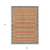 9' X 12' Pewter And Gold Striped Washable Indoor Outdoor Area Rug
