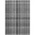 10' X 14' Gray Plaid Washable Non Skid Indoor Outdoor Area Rug Transitional Style - Gray Color