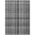 10' X 14' Gray Plaid Washable Non Skid Indoor Outdoor Area Rug Transitional Style - Gray Color