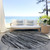 8' Black And Ivory Round Striped Washable Indoor Outdoor Area Rug Transitional Style - Black, Ivory Color