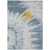 9' X 12' Denim Blue And Sky Blue Abstract Washable Indoor Outdoor Area Rug Transitional Style - Denim Blue, Sky Blue Color