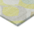 9' X 12' Yellow Mint Green And Beige Ogee Washable Indoor Outdoor Area Rug