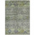 10' X 14' Sage And Gray Floral Washable Indoor Outdoor Area Rug