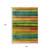 9' X 12' Green Teal Blue And Copper Striped Washable Indoor Outdoor Area Rug