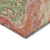 10' X 14' Coral Green And Ivory Abstract Washable Indoor Outdoor Area Rug