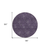 8' Eggplant And Purple Round Floral Washable Indoor Outdoor Area Rug