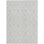 10' X 14' Silver And Ivory Geometric Washable Indoor Outdoor Area Rug Transitional Style - Silver, Ivory Color