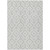 10' X 14' Silver And Ivory Geometric Washable Indoor Outdoor Area Rug Transitional Style - Silver, Ivory Color