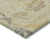 8' X 10' Gold Beige And Taupe Floral Washable Indoor Outdoor Area Rug
