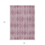 10' X 14' Blush Geometric Washable Non Skid Indoor Outdoor Area Rug