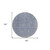 8' Denim Blue And Gray Round Oriental Washable Indoor Outdoor Area Rug