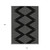 10' X 14' Black And Ivory Geometric Washable Indoor Outdoor Area Rug Transitional Style - Black, Ivory Color