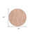 8' Round Orange and White Round Geometric Washable Non Skid Indoor Outdoor Area Rug