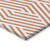 8' Round Orange and White Round Geometric Washable Non Skid Indoor Outdoor Area Rug