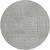 8' Gray And Ivory Round Geometric Washable Indoor Outdoor Area Rug - 608219142728