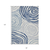 8' X 10' Ivory And Navy Blue Abstract Washable Indoor Outdoor Area Rug
